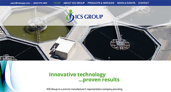 The ICS Group website preview