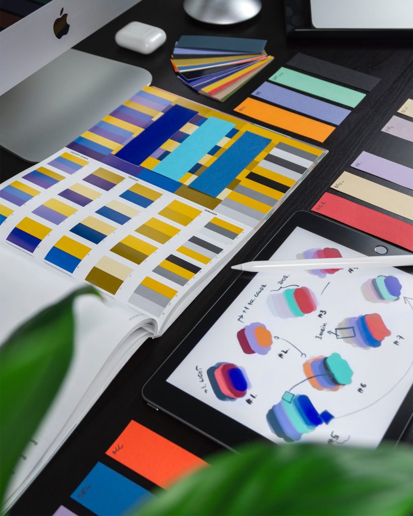 books of colors used for designing