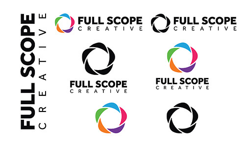 Full Scope Creative logo variations