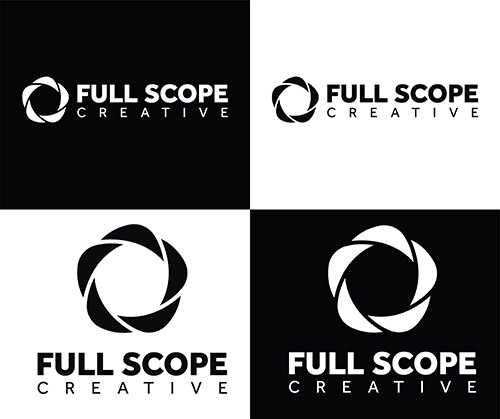 Full Scope Creative single color logos