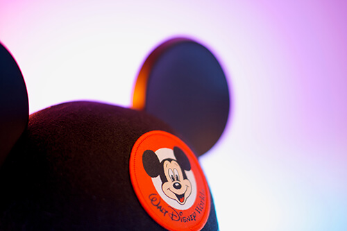Disney cap with nostalgic photographic effects