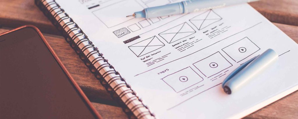 Website structure and layout design.