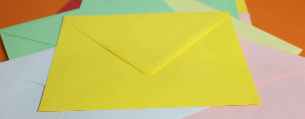 Stack of envelopes, a common symbol of emails.